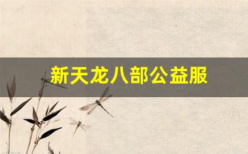 新天龙八部公益服(天龙八部官网公告开新区)