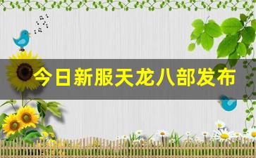 新开天龙八部私服网：今日新服天龙八部发布网(新版天龙八部发布会)