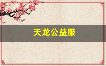 天龙公益服(天龙公益吧)